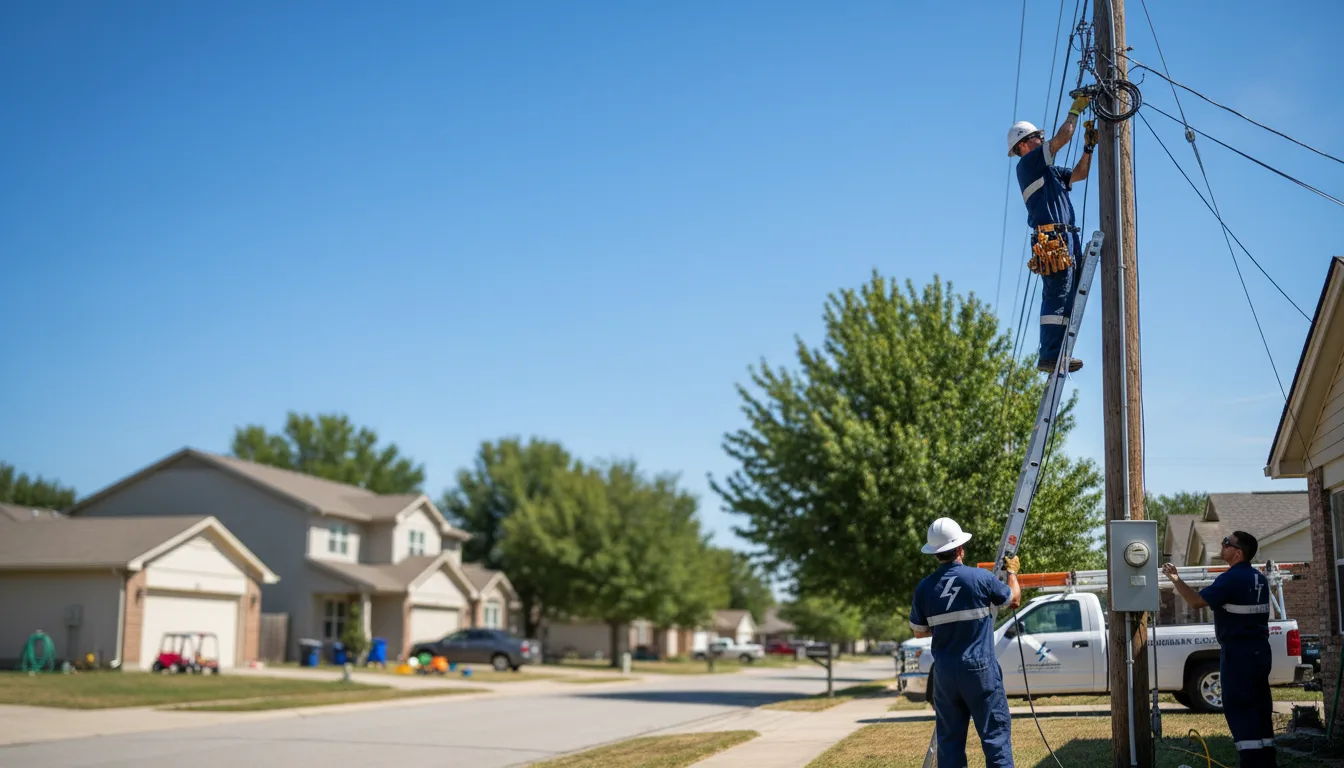 Residential electrician providing installation services in Malcolm, NE